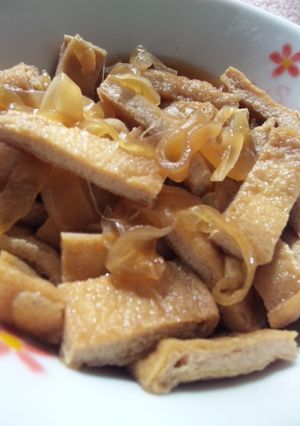 油揚げと玉ねぎの甘煮-レシピのメイン写真