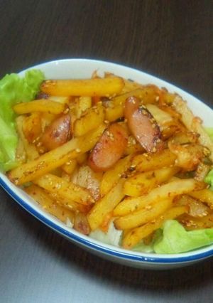 ピリ辛！じゃがキム炒め-レシピのメイン写真