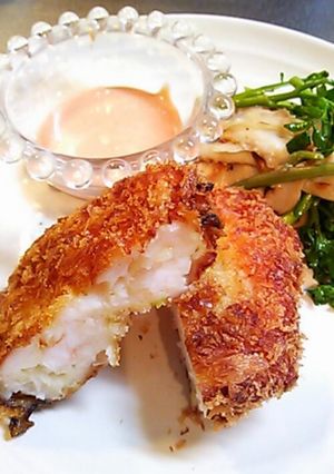 今日の晩ごはん!!ぷりぷり海老カツ-レシピのメイン写真