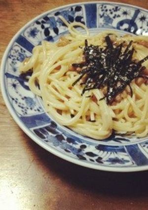簡単すぎる!納豆マヨパスタ-レシピのメイン写真