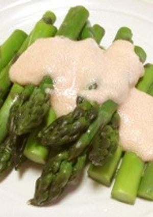 簡単＊アスパラのたらこマヨかけ-レシピのメイン写真
