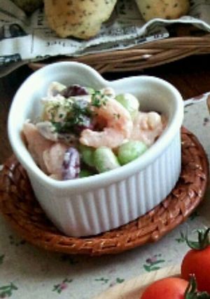 お豆とクリチのオーロラサラダ☆-レシピのメイン写真