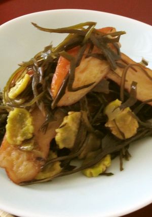 刻み昆布と打ち豆の煮物-レシピのメイン写真