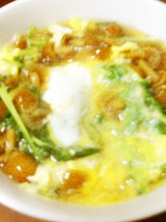 簡単ヘルシー♪三つ葉となめこの卵とじ-レシピのメイン写真
