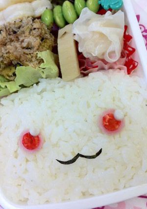 キャラ弁 キュゥべえ(まどか☆マギカ)-レシピのメイン写真