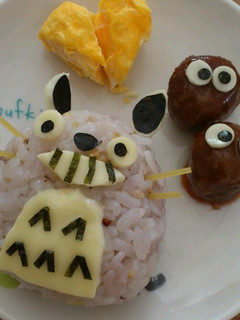 キャラ弁☆おにぎりトトロ-レシピのメイン写真