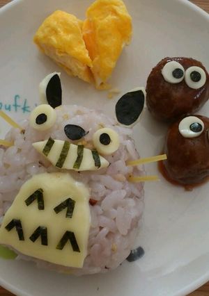 キャラ弁☆おにぎりトトロ-レシピのメイン写真