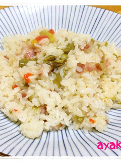 ☆簡単☆炊飯器でアスパラのバターライス-レシピのメイン写真