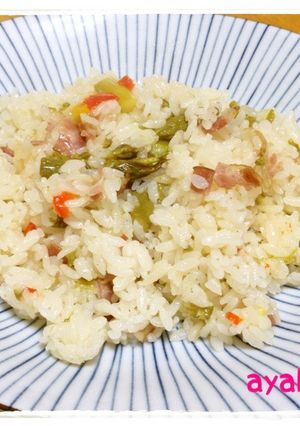 ☆簡単☆炊飯器でアスパラのバターライス-レシピのメイン写真