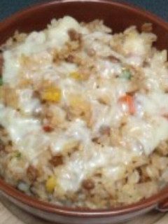 納豆ピザライス-レシピのメイン写真