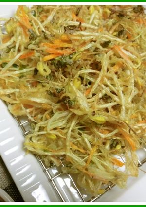 豆もやしとジャコのかき揚げ～驚きの旨さ♪-レシピのメイン写真