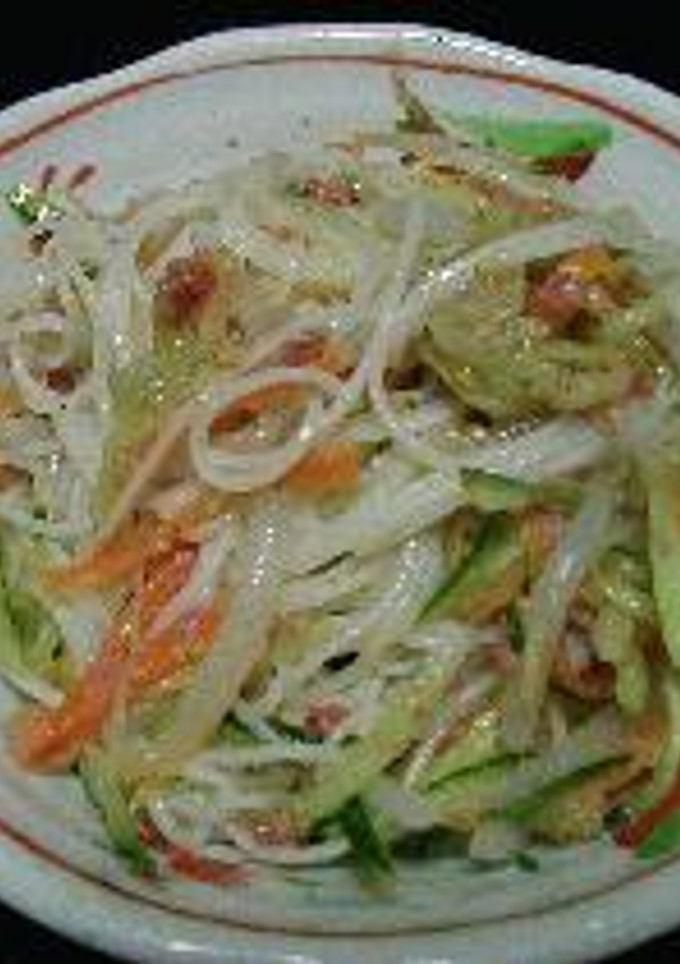 そうめんと野菜の梅和え-レシピのメイン写真