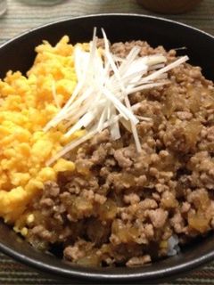 怒りながら作った豚そぼろ丼。-レシピのメイン写真