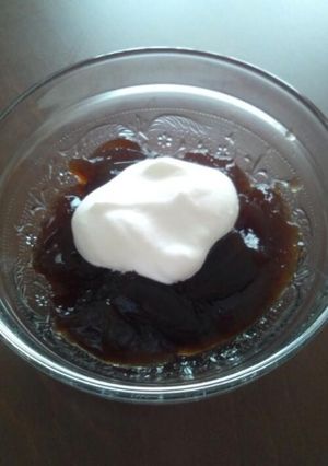 コーヒーゼリー　～生クリームを添えて～-レシピのメイン写真