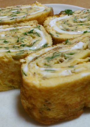 上品なお味♪　大葉とごまの出汁巻き卵-レシピのメイン写真