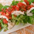ゆで鶏のトマトドレッシングがけ