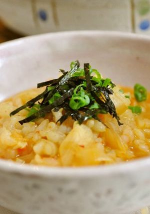 旨辛☆キムチ雑炊（韓国風）-レシピのメイン写真