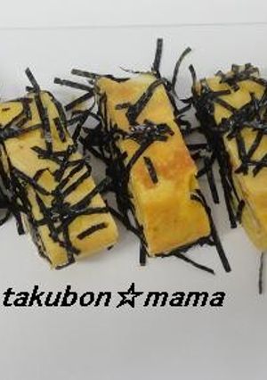 お弁当にのりいっぱい✿卵焼き-レシピのメイン写真