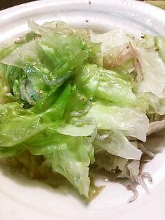 レタスとじゃこの炒め✳3分で出来ちゃう✳-レシピのメイン写真