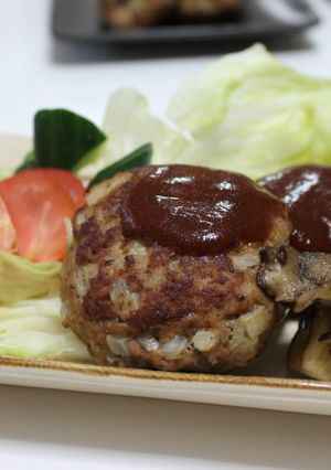 舞茸香るハンバーグ-レシピのメイン写真