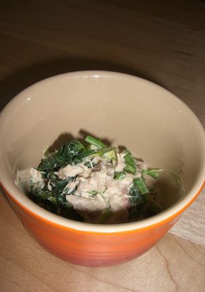 ほうれん草の梅ツナマヨ和え-レシピのメイン写真