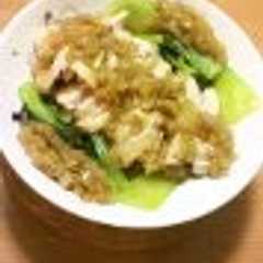 蒸し鳥の玉ねぎソースがけ-レシピのメイン写真