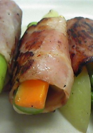 男の料理 超簡単なアスパラのベーコン巻き-レシピのメイン写真