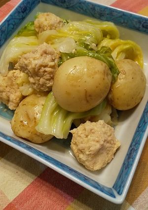 春キャベツと新じゃがのつくねじゃが✿-レシピのメイン写真