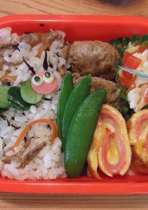 ちょ〜簡単！はらぺこあおむし弁当-レシピのメイン写真