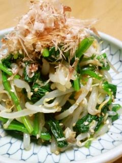 簡単☆もやしとほうれん草のおひたし-レシピのメイン写真
