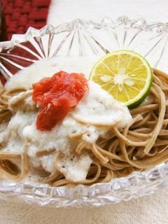 とろ梅蕎麦-レシピのメイン写真