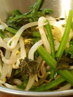 ほうれん草ともやしの海苔和え-レシピのメイン写真