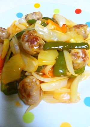 揚げずにヘルシー！豚こま肉の節約酢豚-レシピのメイン写真