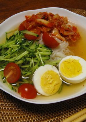 これで暑さを乗り切れ！韓国冷麺-レシピのメイン写真