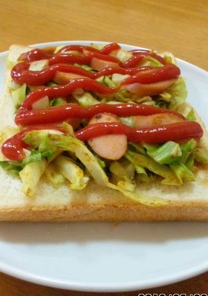 ずぼら母さんのオープンホットドッグ-レシピのメイン写真