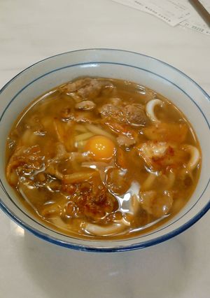 超簡単！豚キムチトッピングうどん♪-レシピのメイン写真
