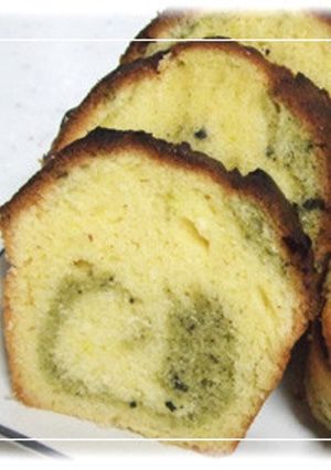 ＨＭで！　抹茶マーブルパウンドケーキ☆-レシピのメイン写真