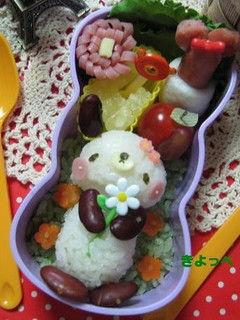 お豆Naうさちゃん☆ キャラ弁-レシピのメイン写真