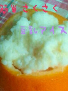 簡単さくさく 豆乳アイス-レシピのメイン写真