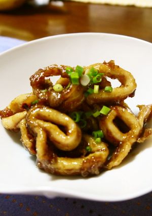 イカちゃんの揚げソース煮-レシピのメイン写真