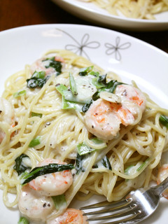 おうちで簡単☆海老クリームパスタ-レシピのメイン写真