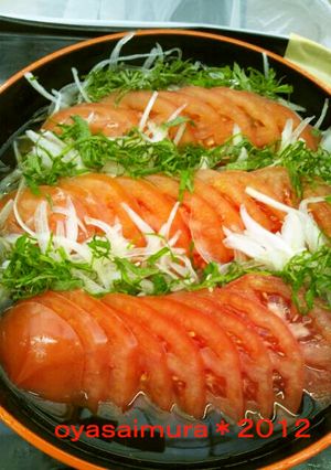 大玉トマトで豪快に作ろう！トマトのたたき-レシピのメイン写真