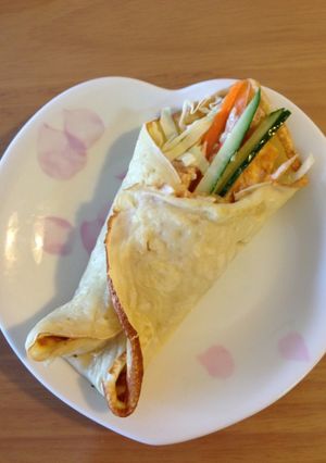 ホットケーキミックスで野菜クレープ☆-レシピのメイン写真