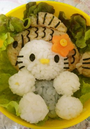 キャラ弁　たい焼きキティ-レシピのメイン写真