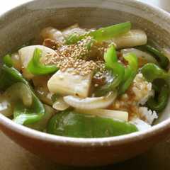 รูปของ 残り野菜の麻婆丼