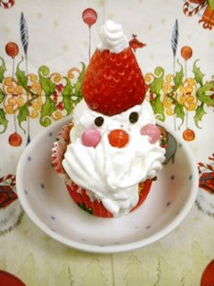 ☆サンタのカップケーキ☆-レシピのメイン写真