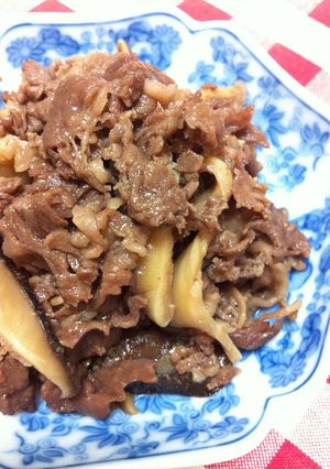 牛肉としいたけの甘辛煮♪-レシピのメイン写真