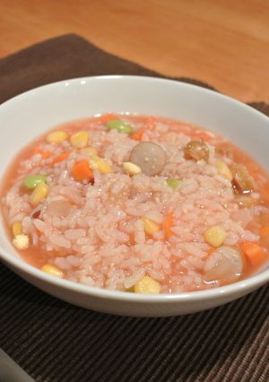 角切りお野菜のカラフルトマトリゾット☆-レシピのメイン写真