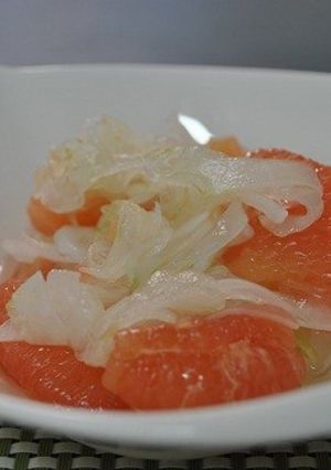 甘酢玉ねぎとグレープフルーツのサラダ-レシピのメイン写真