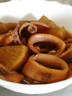 料亭の味! 超簡単!イカと大根の甘辛煮-レシピのメイン写真